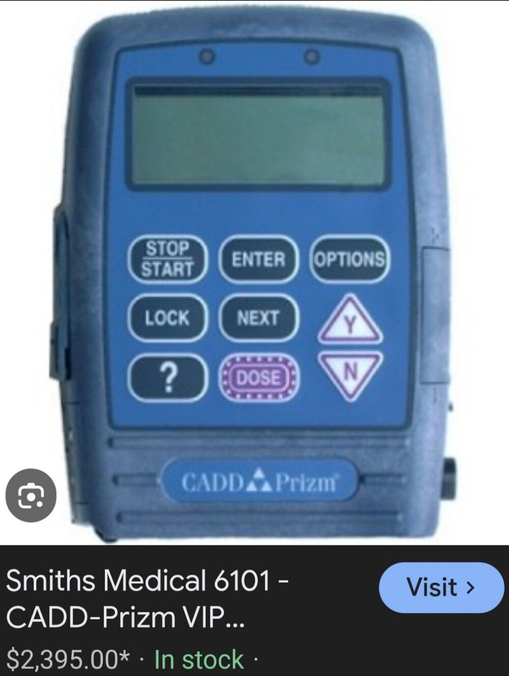 CADD Prizm Ambulatory Infusion Pump - Blue
